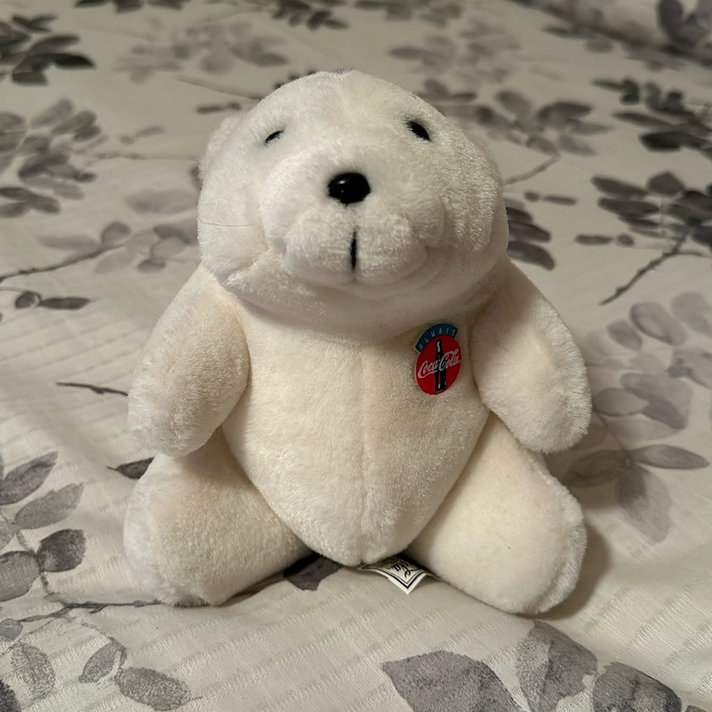 1993 Coca Cola Plush Polar Bear Toy NEW